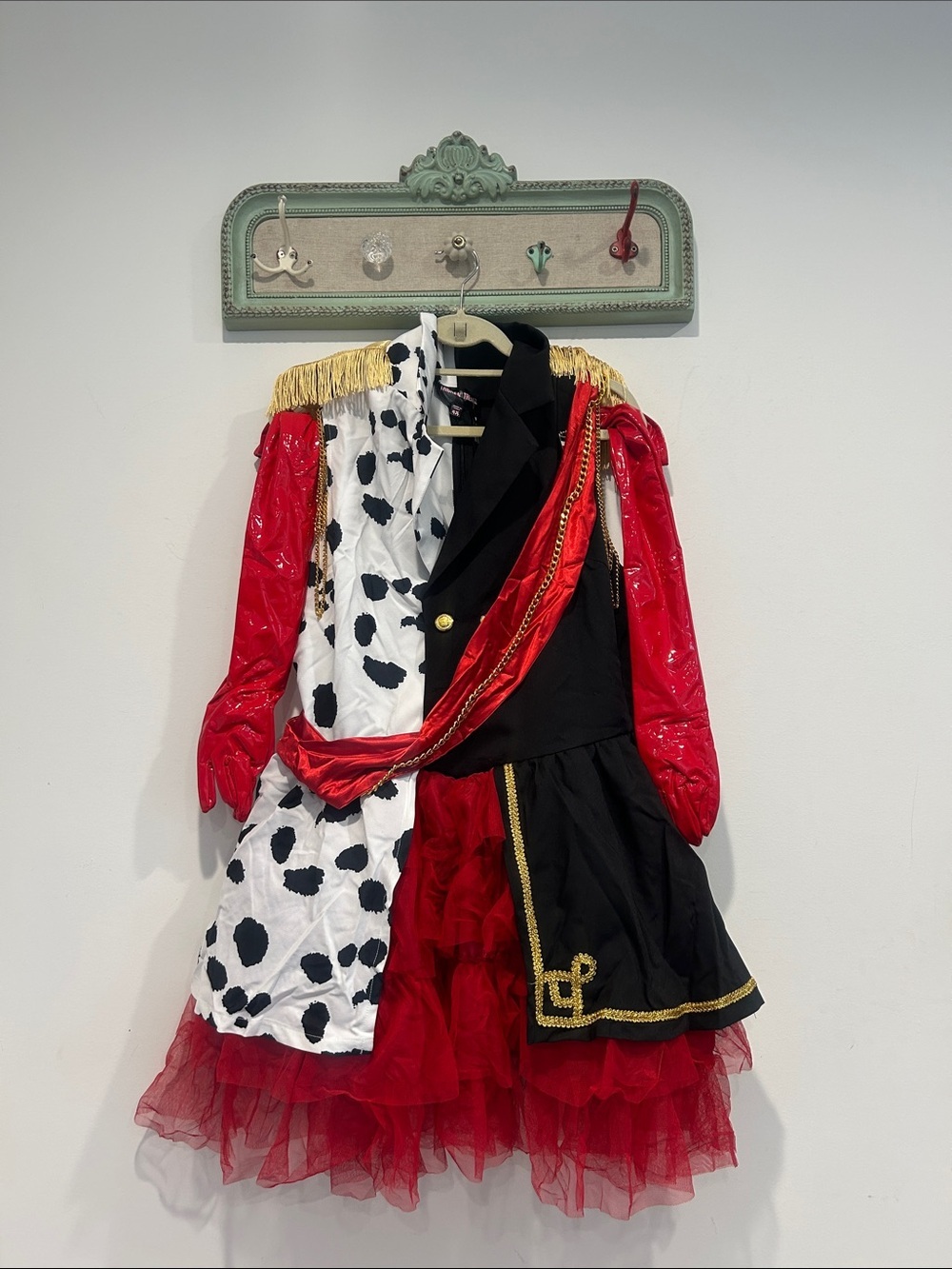 Dolls Kill call me cruel Dalmatian red costume mini dress set plus size xxl new
